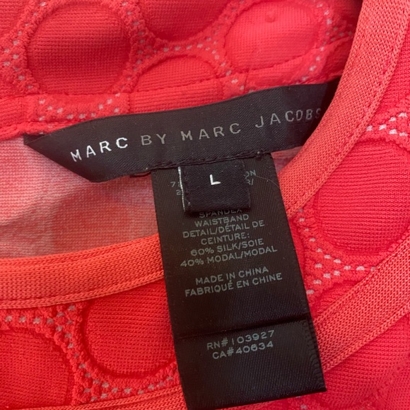 Marc by Marc Jacobs Bright Pink Dress Polka Dot Detail - Picture 7 of 7